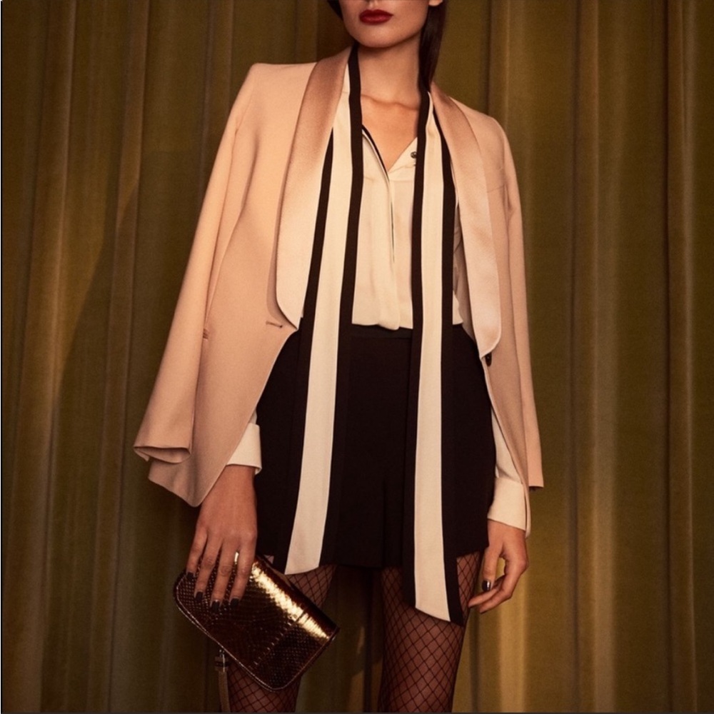 Reiss Jumpsuit Color Block, Tuxedo Style - image 1